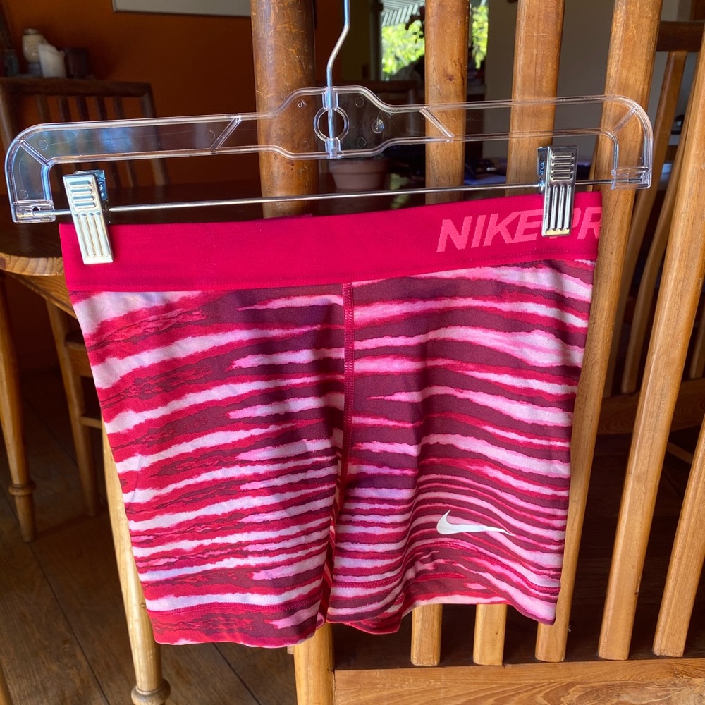 Pink Striped Nike Pros